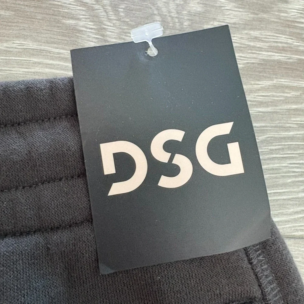 NWT DSG Mens‎ Pure Black Classic Fleece Cargo Cinch Athletic Fit Pants Size XL